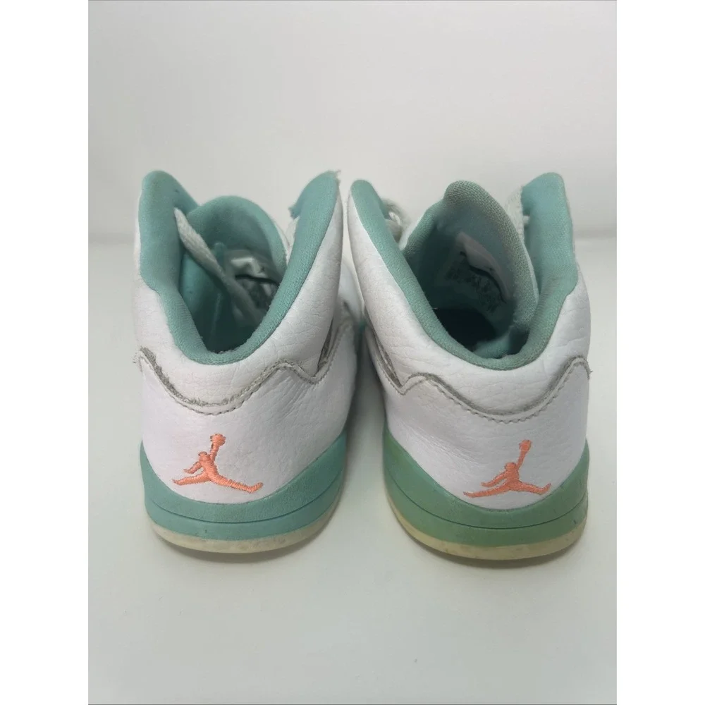 Nike Air Jordan Retro 5 (TD) 'White Light' Sneakers Toddler Size 10C‎ 725172-100